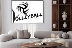 Plakat: Siatkówka grunge smugi