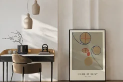 Plakat: Siedmioramienna gwiazda abstrakcja hilma af klint