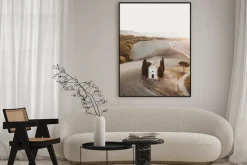 Plakat: Sielski krajobraz kapliczka cappella w toskanii