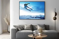 Plakat: Skoki narciarz