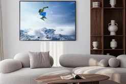 Plakat: Skoki narciarz