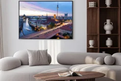 Plakat: Skyline berlin, blick auf den alexanderplatz