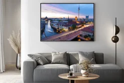 Plakat: Skyline berlin, blick auf den alexanderplatz
