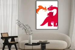 Plakat: Smok pożarniczy smok