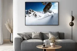Plakat: Snowboarder zjazd