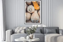 Plakat: Soczyste pomarańczowe dynie piżmowe