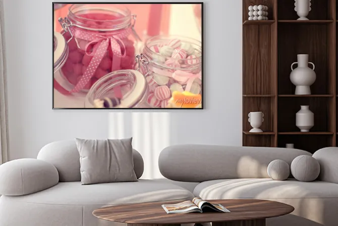 Plakat: Słoik ze słodyczami