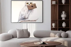 Plakat: Sowa z listem