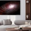 Plakat: Spiral galaxy and glowing stars in outer space