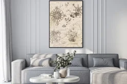 Plakat: Stara mapa w stylu retro