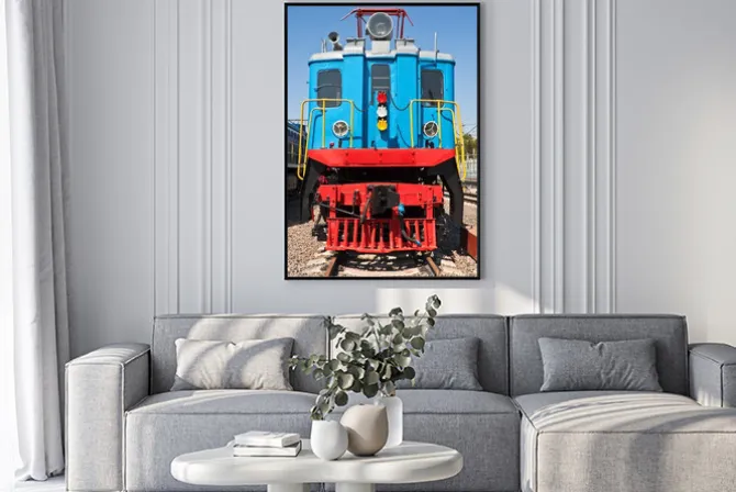 Plakat: Stary pociąg