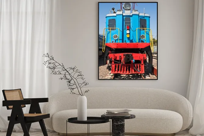 Plakat: Stary pociąg