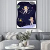 Plakat: Stickman kids outer space zdjęcie