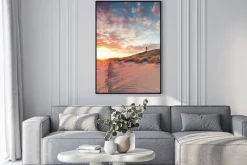 Plakat: Strand und dünenlandschaft jestem sylter ellenbogen