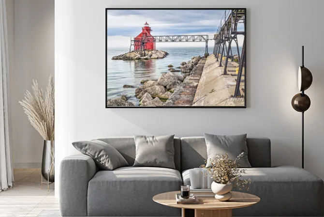 Plakat: Sturgeon bay ship canal północna pierhead światło