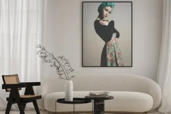 Plakat: Stylowa subtelna dama