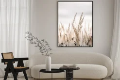 Plakat: Sucha trawa na łące