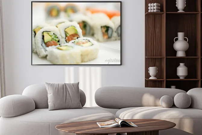 Plakat: Sushi pałeczkami płyta