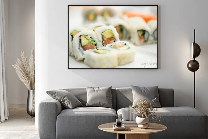 Plakat: Sushi pałeczkami płyta