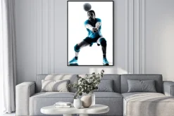 Plakat: Sylwetka człowieka siatkówka