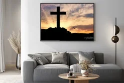 Plakat: Sylwetka krzyża