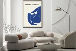 Plakat: Sylwetka nowoczesna abstrakcja w stylu matisse