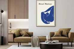 Plakat: Sylwetka nowoczesna abstrakcja w stylu matisse