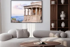 Plakat: Szczegółowo erechtheion na akropol w atenach, grecja