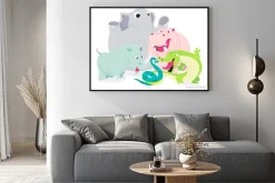 Plakat: Szczęśliwi safari animals