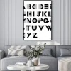 Plakat: Szeroki dekoracyjne retro alfabetu