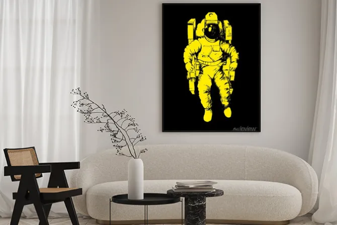 Plakat: Szkic ilustracji astronauty