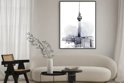 Plakat: Szkic wieży telewizyjnej w berlinie