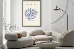 Plakat: Sztuka nowoczesna roślinny motyw abstrakcyjny w stylu matisse