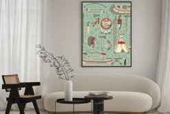 Plakat: Szwu z indiańskich atrybutów