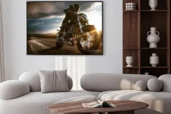 Plakat: Szybki motocykl