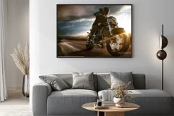 Plakat: Szybki motocykl