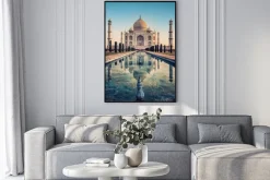 Plakat: Tadź mahal indyjskie mauzoleum architektura