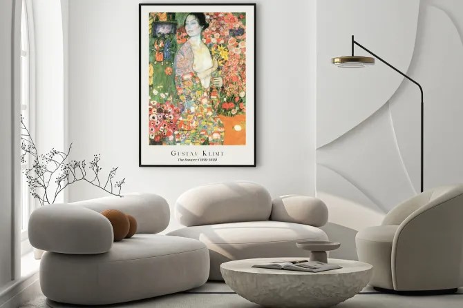 Plakat: Tancerka reprodukcja gustav klimt