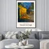 Plakat: Taras kawiarni nocą van gogh