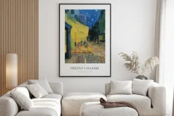Plakat: Taras kawiarni w nocy sztuka vincenta van gogha