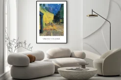 Plakat: Taras kawiarni w nocy sztuka vincenta van gogha