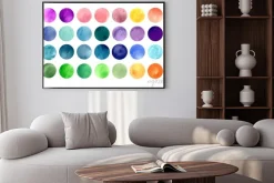 Plakat: Tekstury akwarela koło. mega-użyteczne pakietu, aby przeciągnąć