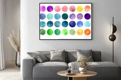 Plakat: Tekstury akwarela koło. mega-użyteczne pakietu, aby przeciągnąć