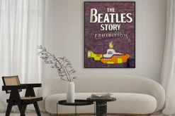 Plakat: The beatles story wystawa w liverpoolu