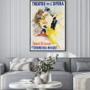 Plakat: The poster of advertisment of the opera performance in the vintage