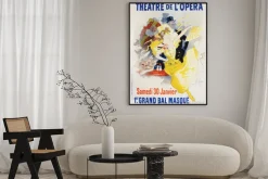 Plakat: The poster of advertisment of the opera performance in the vintage