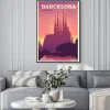 Plakat: Time to travel. around the world. quality vector poster. spain,