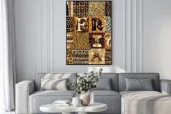 Plakat: Tło z motywami zwierzęcymi