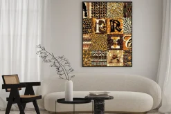 Plakat: Tło z motywami zwierzęcymi