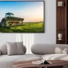 Plakat: Tractor in a field on a rural maryland farm